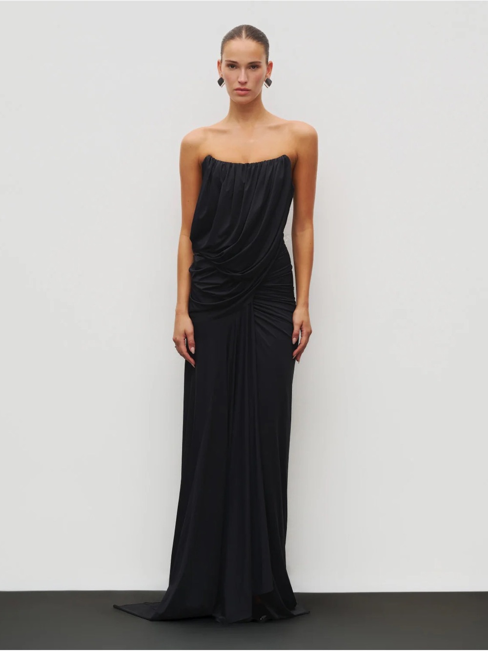 Heiress Gathered Drape Gown